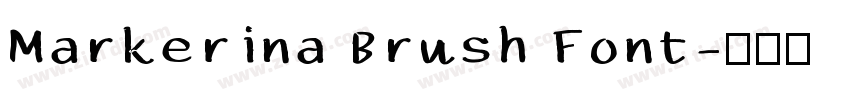 Markerina Brush Font字体转换 Markerina Brush Font字体转换